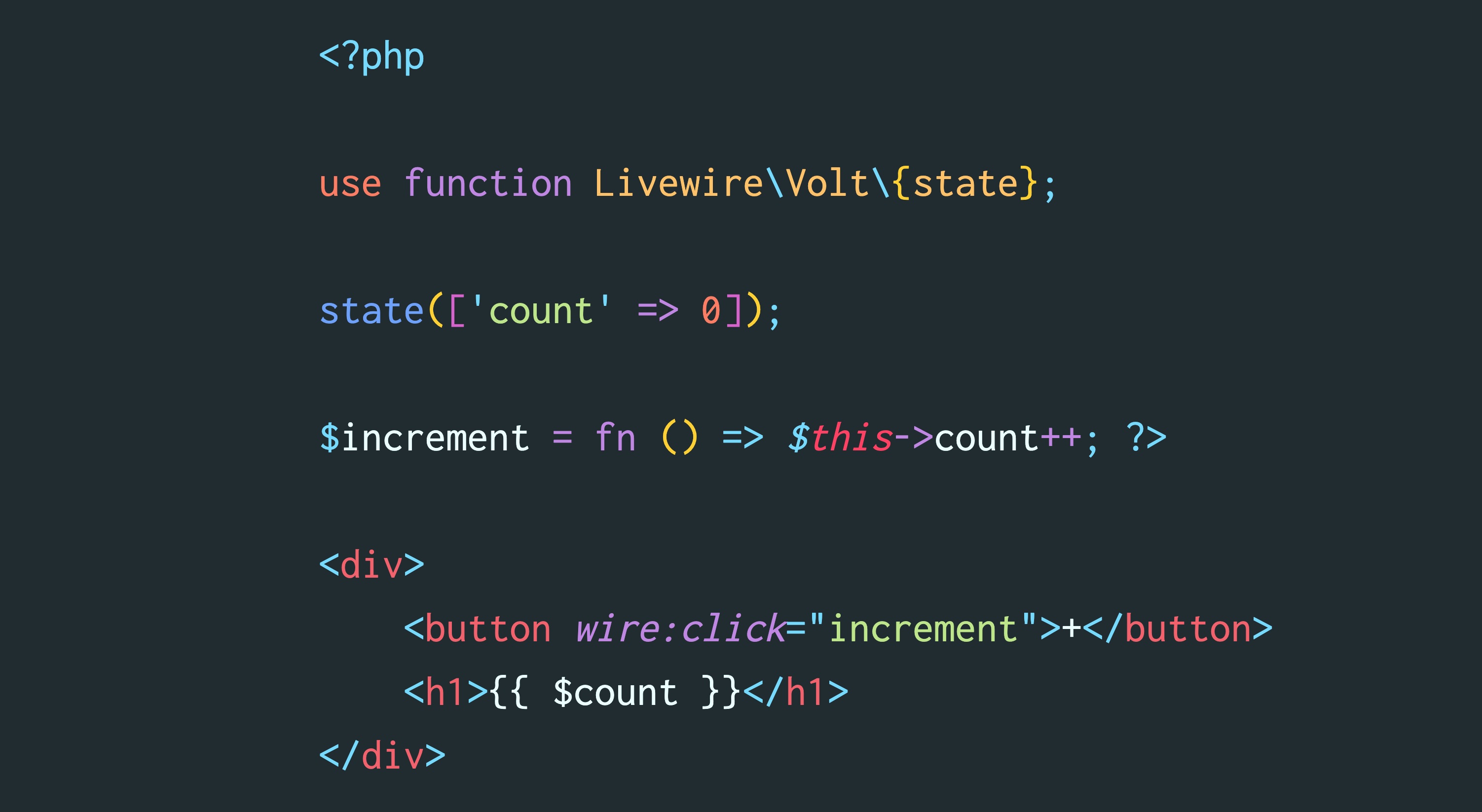 Introducing Volt: An elegantly crafted functional API for Livewire
