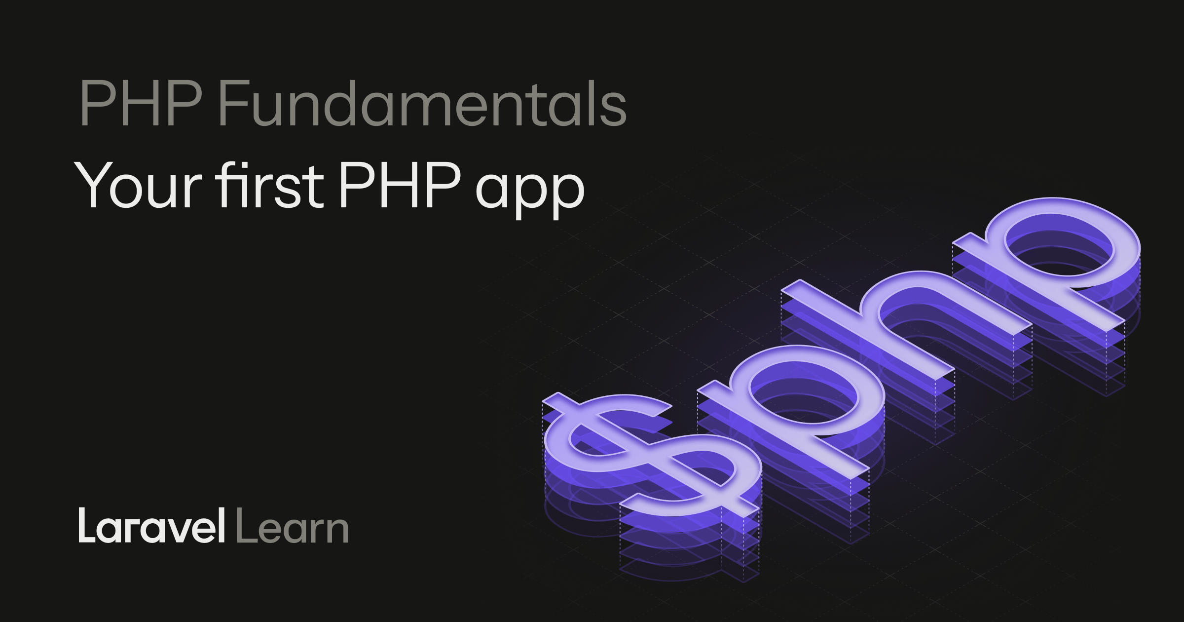 Your first PHP application